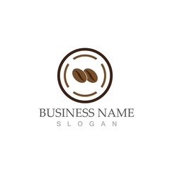 coffee bean icon vector