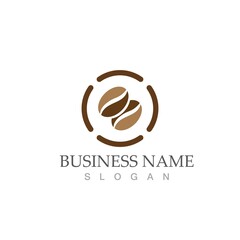 coffee bean icon vector