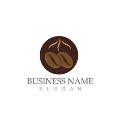 coffee bean icon vector