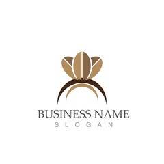 coffee bean icon vector