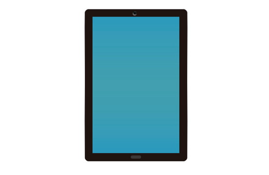 Tablet, smart device isolated