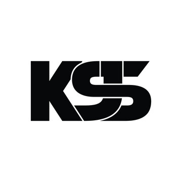 KSJ letter monogram logo design vector