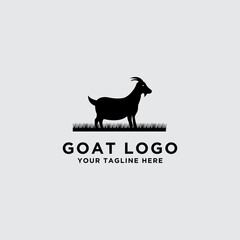 Obraz premium Vector logo design template for wild goat