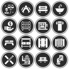 16 pack of settle  filled web icons set