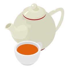 Linden tea icon. Isometric illustration of linden tea vector icon for web