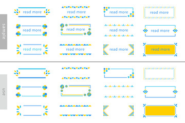 タイトル 見出し 表題 名前 北欧 装飾 枠 バナー フレーム AI ベクター素材