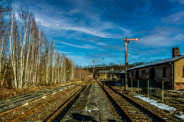 Fototapeta na wymiar Lost Place Eisenbahn