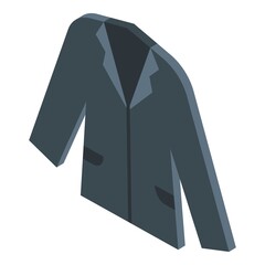 School uniform blazer icon. Isometric of school uniform blazer vector icon for web design isolated on white background