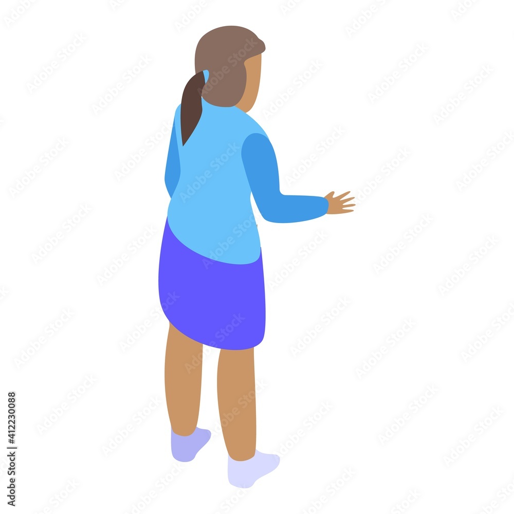 Poster class school uniform icon. isometric of class school uniform vector icon for web design isolated on 