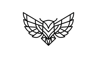 OWL LINE ART LOGO