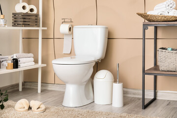 Stylish interior of modern restroom