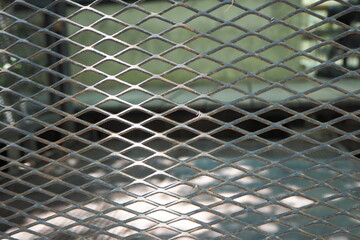 Iron net and background pattern