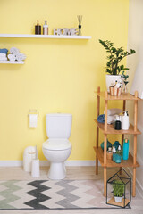 Stylish interior of modern restroom