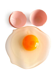 Uovo con guscio a forma di occhi che sembra il muso di un animale.