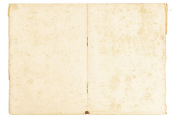 Used photo cardboard texture. Scrapbook object. Old paper sheet with edges. Vintage style toned with vignette