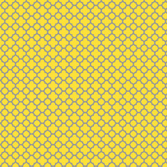 Quatrefoil Pattern in Illuminating Yellow and Ultimate Gray, Quatrefoil Design in 2021 Color of the Year