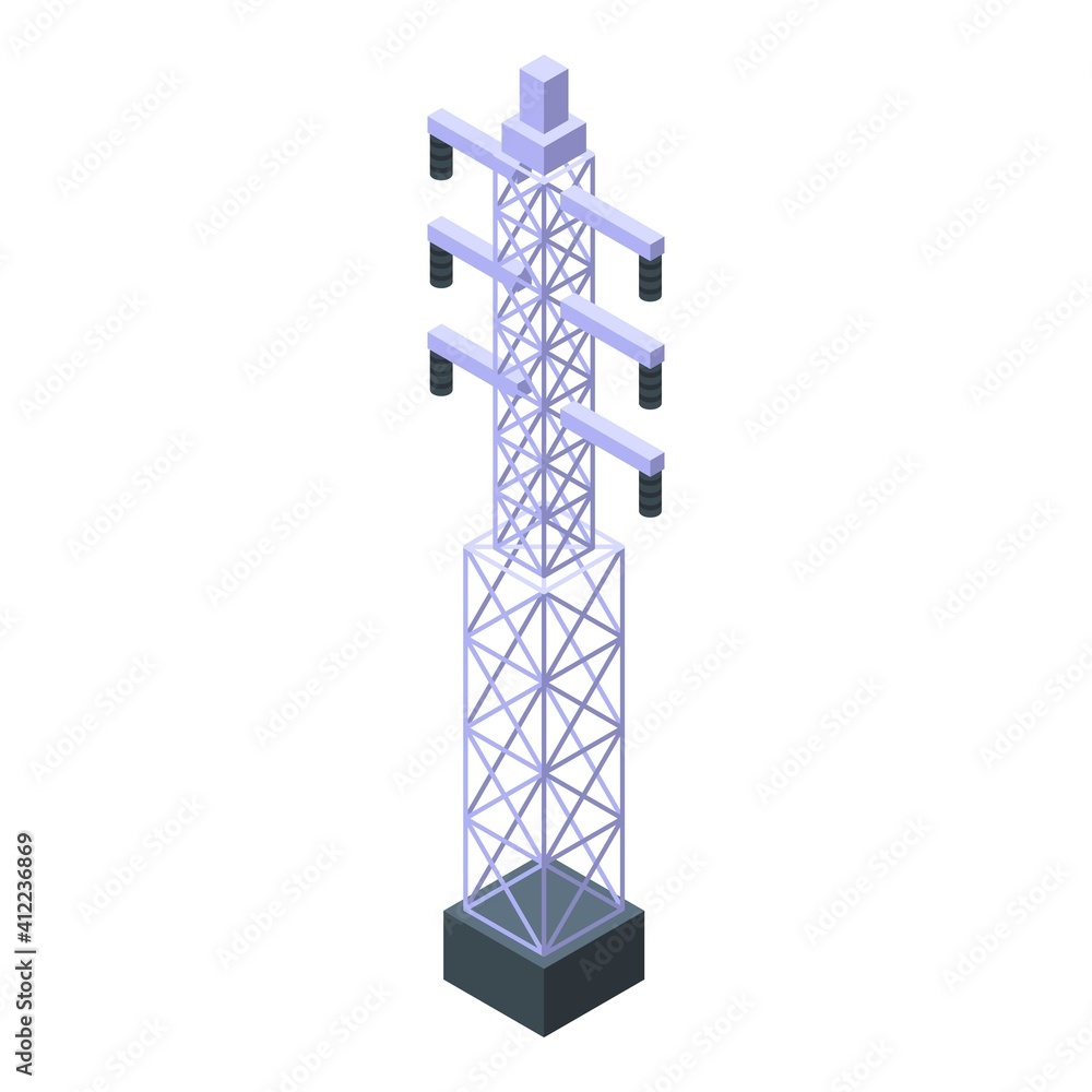 Poster hydro power icon. isometric of hydro power vector icon for web design isolated on white background