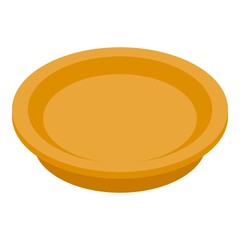 Eco plate icon. Isometric of eco plate vector icon for web design isolated on white background