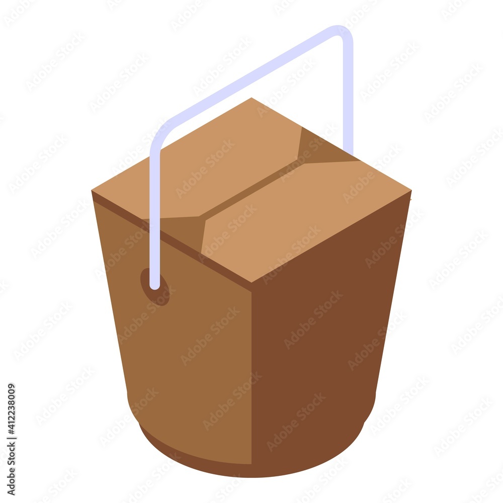 Poster bio package icon. isometric of bbo package vector icon for web design isolated on white background