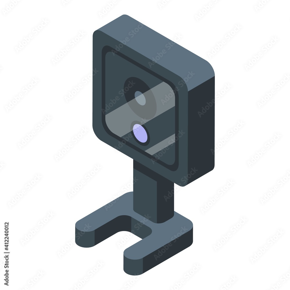 Poster smart video camera icon. isometric of smart video camera vector icon for web design isolated on whit