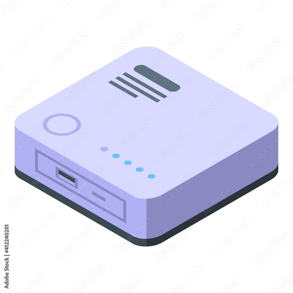 Poster smart home control icon. isometric of smart home control vector icon for web design isolated on whit