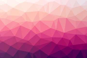 Abstract pink polygonal background. Triangle mosaic, geometric shapes. Modern geometrical abstract texture for your design.