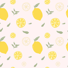 Seamless pattern lemon, lemon seamless pattern design