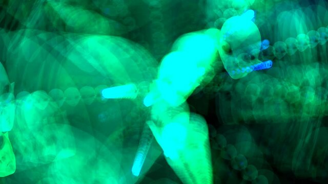 Artistic 3D Animation of Alien Heads
