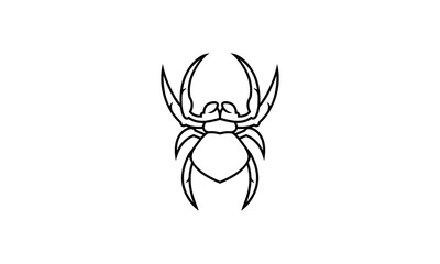 SPIDER LINE ART LOGO