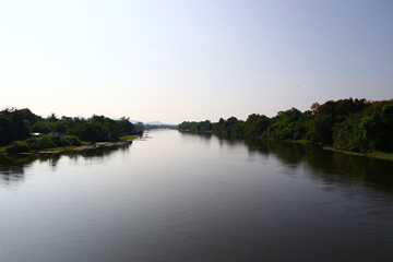 Fototapeta na wymiar Scenic View Of River Against Clear Sky