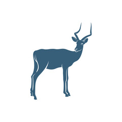 Antelope design vector illustration, Creative antelope logo design concepts template, icon symbol