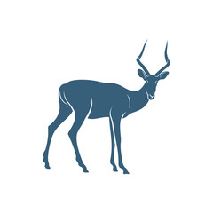 Antelope design vector illustration, Creative antelope logo design concepts template, icon symbol