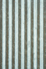Corrugated zinc surface that does not remove impurities.The actual surface of the zinc used.