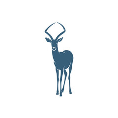 Antelope design vector illustration, Creative antelope logo design concepts template, icon symbol - obrazy, fototapety, plakaty