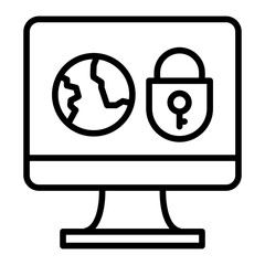 Internet security icon