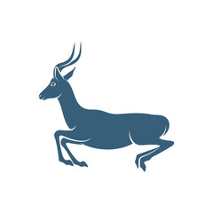 Fototapeta premium Antelope design vector illustration, Creative antelope logo design concepts template, icon symbol