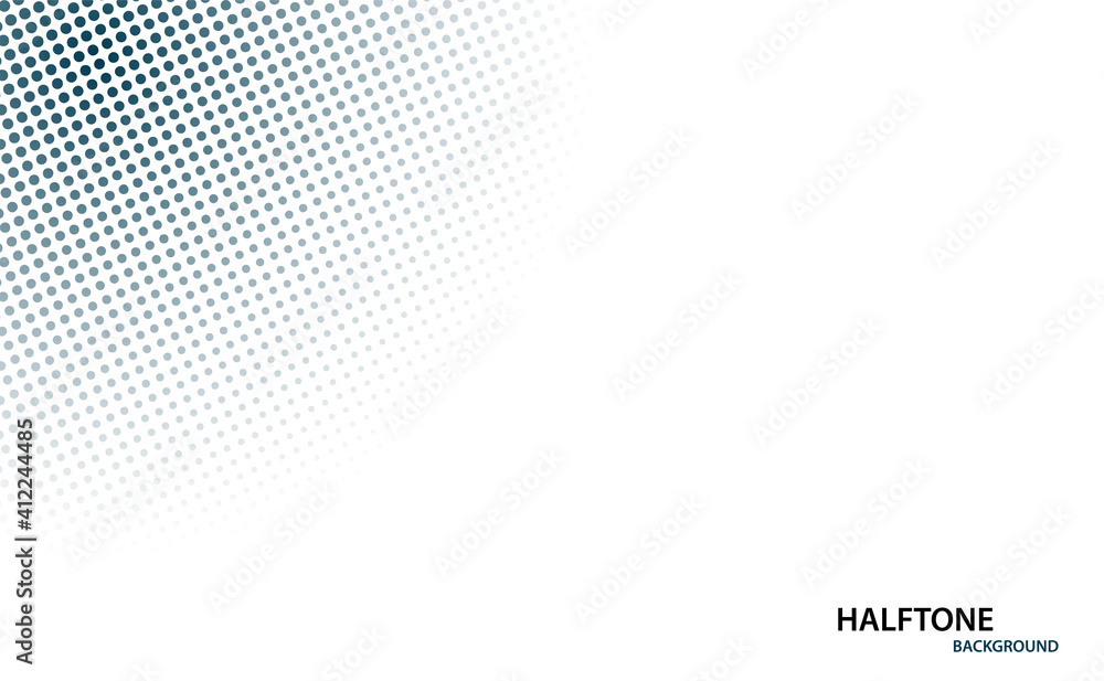 Poster modern abstract dotted halftone background technology internet and graphic design. on hi tech future