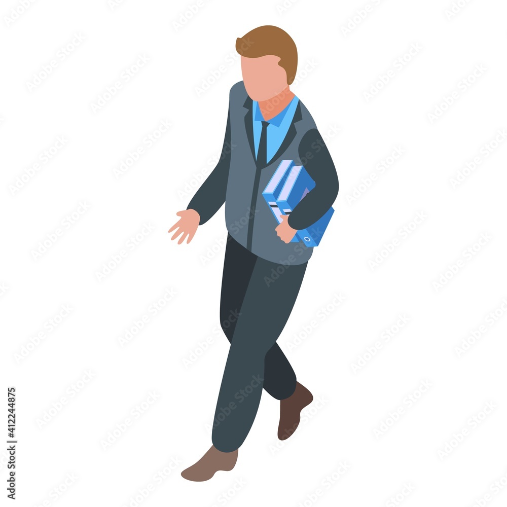 Aufkleber customer agent icon. isometric of customer agent vector icon for web design isolated on white backgr