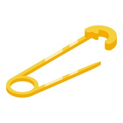 Lucky pin icon. Isometric of lucky pin vector icon for web design isolated on white background