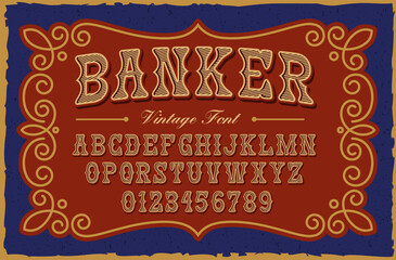 A vintage serif font in western style, this font can be used for many creative products such as posters, emblems, alcohol labels, packaging, and many other uses