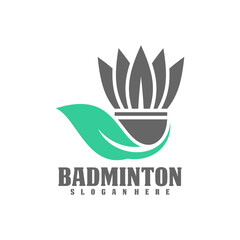 Professional Badminton Sports Team Championship Logo, Creative Badminton design concepts template, icon symbol