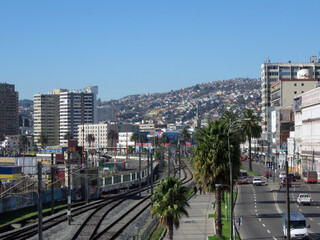 Fototapeta premium Ciudad Puerto Valparaiso