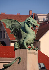 The great slovenian dragon statue