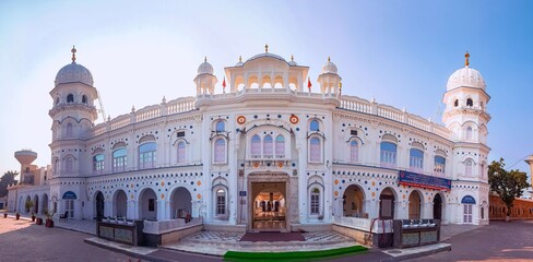 Nankana Sahib, Punjab, Pakistan - April, 12, 2020: The Sarovar (Holiest Pool), Gurdwara Janamasthan...