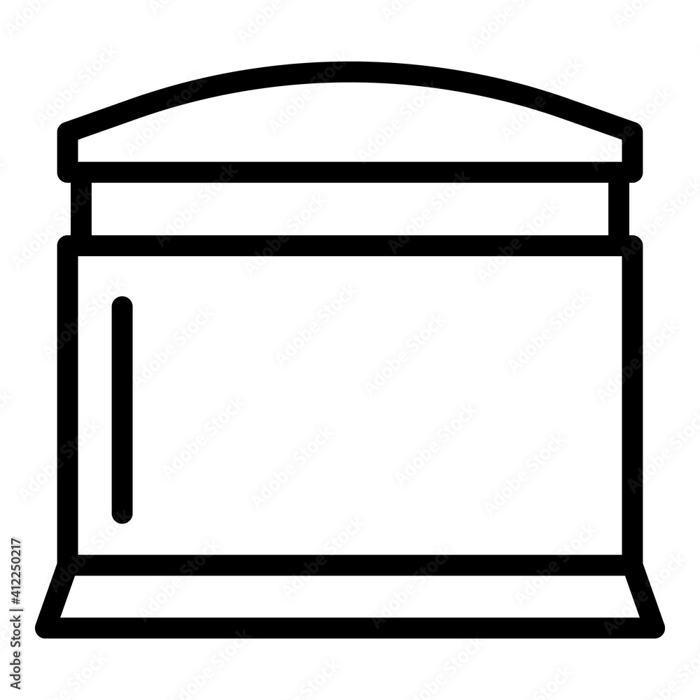 Poster coffee machine capsule icon. outline coffee machine capsule vector icon for web design isolated on w