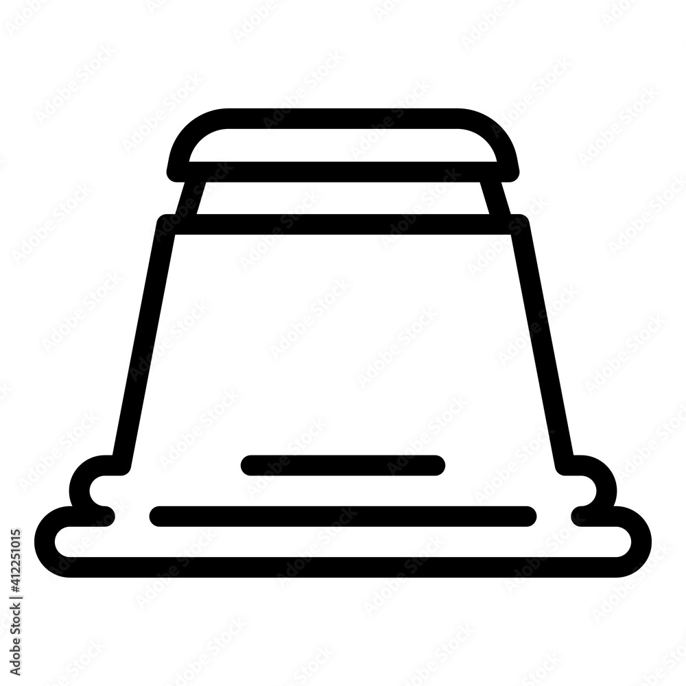Poster coffee maker pod icon. outline coffee maker pod vector icon for web design isolated on white backgro