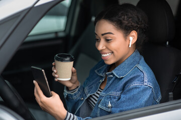Break while driving and video call from travel