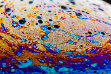 surface texture of a soap bubble 