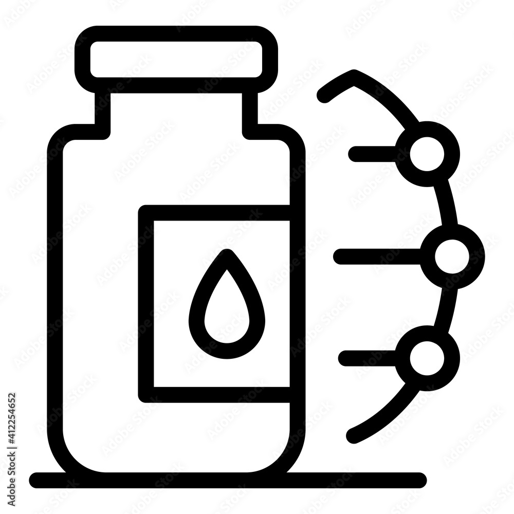 Aufkleber genetically modified food icon. outline genetically modified food vector icon for web design isolate