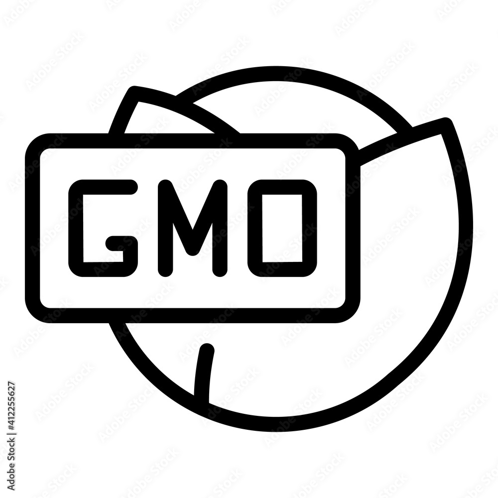 Aufkleber gmo crop icon. outline gmo crop vector icon for web design isolated on white background